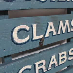 Vintage Style Fish Market Sign - Shellfish Sign - Hand Lettered ...
