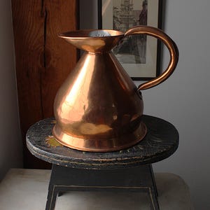 Antique British Half-Gallon Haystack Measure Jug -  19th Century Victorian / Edwardian Harvest Flagon - English Kitchen