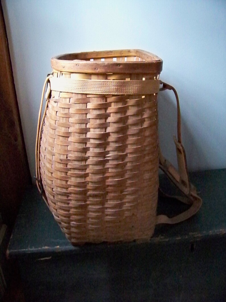 Vintage L.L. Bean Adirondack Pack Basket Trapper Backpack Etsy
