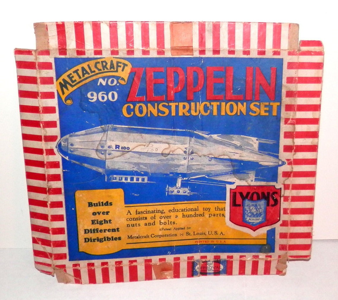 1920's Zeppelin Metalcraft 960 Model Original Paint Etsy