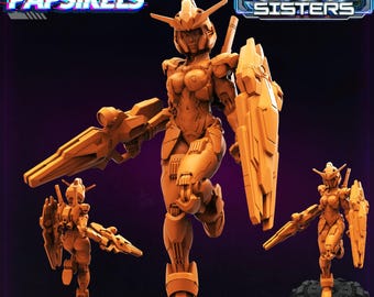 Witch Mecha Girl STL 75mm scale