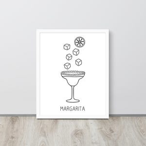 Impresión artística de mojito / Póster de cóctel de mojito / Receta clásica de mojito / Arte de vidrio de mojito / Mojito deconstruido / Decoración de carrito de bar / Amante del mojito