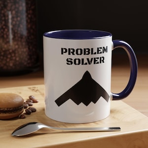Problem Solver Accent Coffee Mug - Gift for Problem Solvers, Office Humor Cup, Unique Coffee Cup, Motivational Mug, Funny Gift