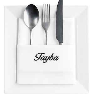 Embroidered Napkins | Letter Monogrammed Napkins | Dinner Napkins | Wedding Napkins | Personalized Napkins | Anniversary Napkins | Gifts