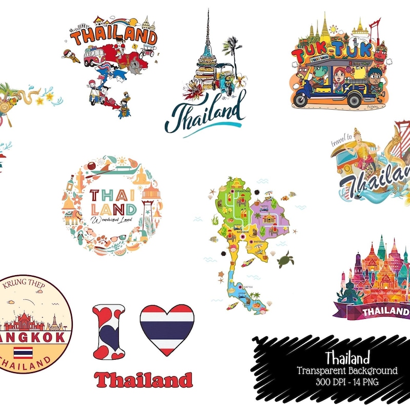 Thai Sticker Sticker Thai Stickers - Etsy