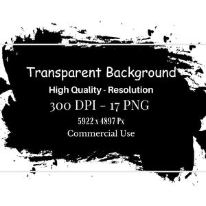 Może przedstawiać: Czarny abstrakcyjny wz&oacute;r z białym tekstem, kt&oacute;ry brzmi "Transparent Background, High Quality - Resolution, 300 DPI - 17 PNG, 5922 x 4897 Px, Commercial Use". Projekt to czarny pociągnięcie pędzlem z białą obw&oacute;dką.