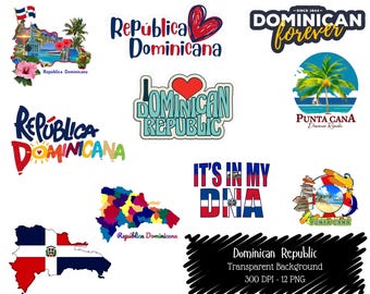 Dominican Republic PNG Bundle • Travel Clipart Set