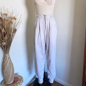 Khaki pleated 80's pants – kath-a-porter