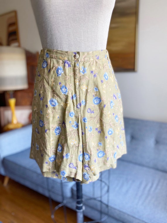 90's Linen High Waisted Shorts, Timeless Classic,… - image 5