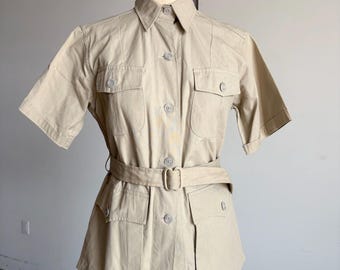Vintage 60's Abercrombie & Fitch Safari Shirt Jacket