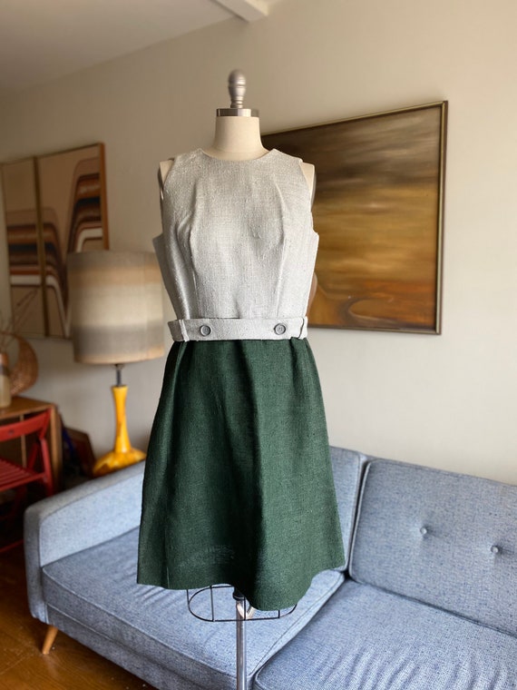 60's Vintage Color Block Dress, Alison Ayres Orig… - image 1
