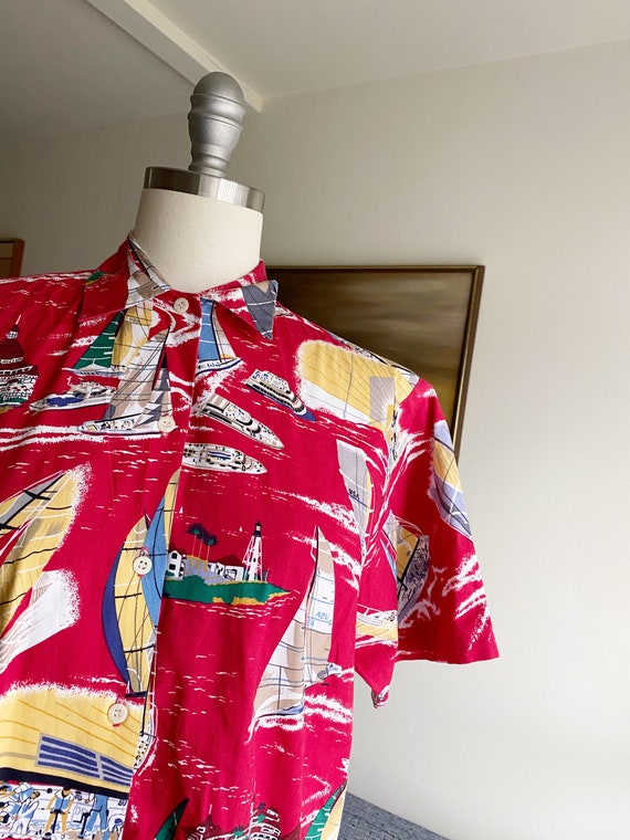 Vintage Cotton Hawaiian Shirt, Reyn Spooner, Vaca… - image 4