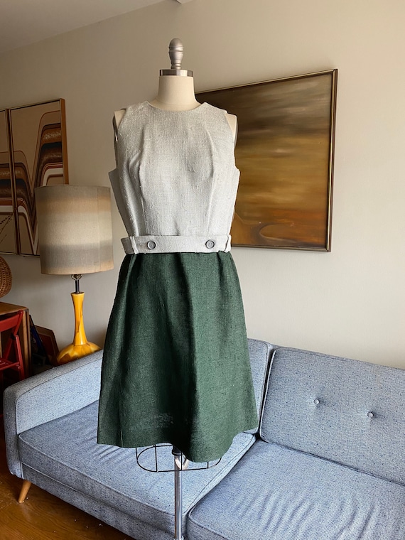 60's Vintage Color Block Dress, Alison Ayres Orig… - image 2