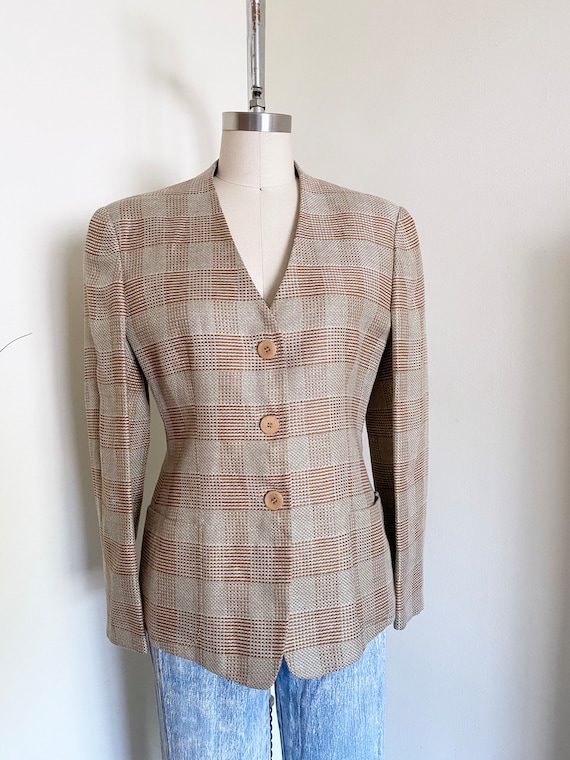 Vintage Armani Blazer,  Designer Vintage, 90's Bla