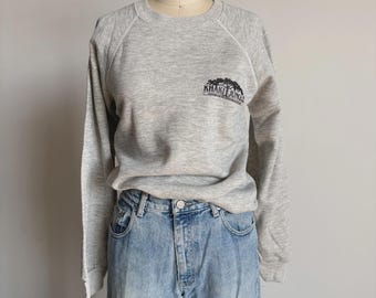 Felpa vintage anni '90 color kaki stile giungla, novità vintage