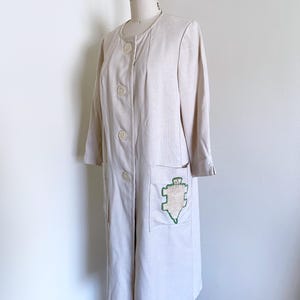 Vintage 60&#39;s Beige Duster Coat, Lightweight
