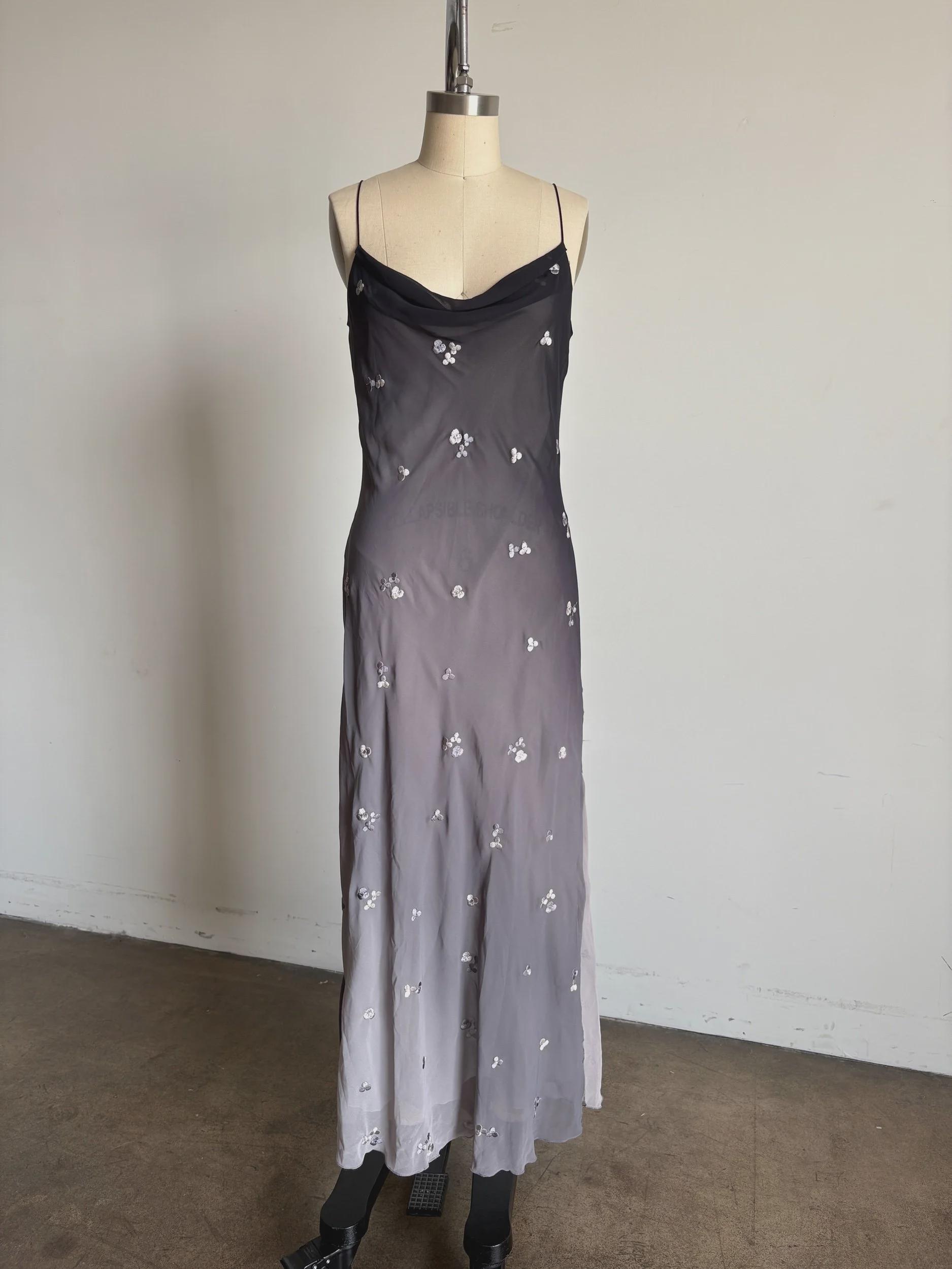 navy blue dress for baby girl Vintage Blue 90S Prom Dress – daisystyledress main image 1
