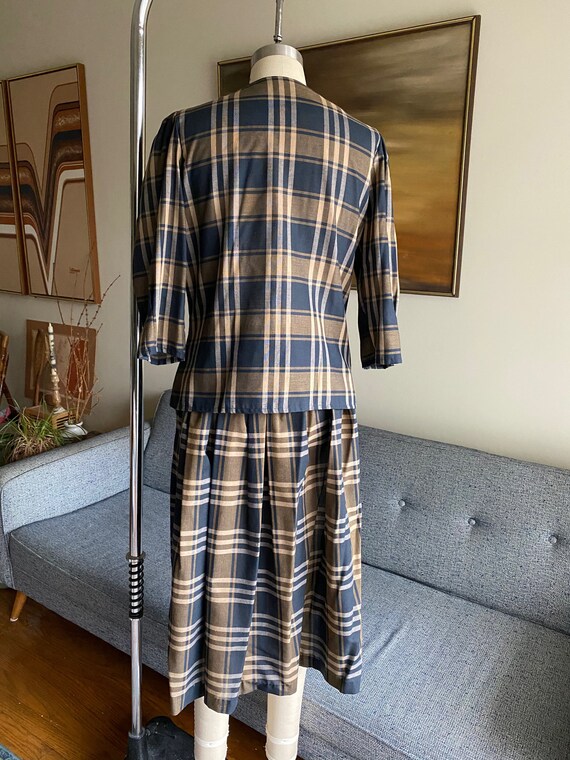 Vintage 70's Skirt Set, Praire Style Puff Sleeves… - image 8