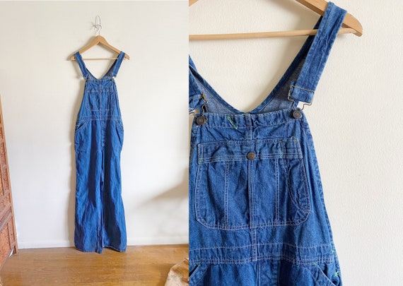 Vintage Denim Overalls / Gap Denim / Loose Fit / 7