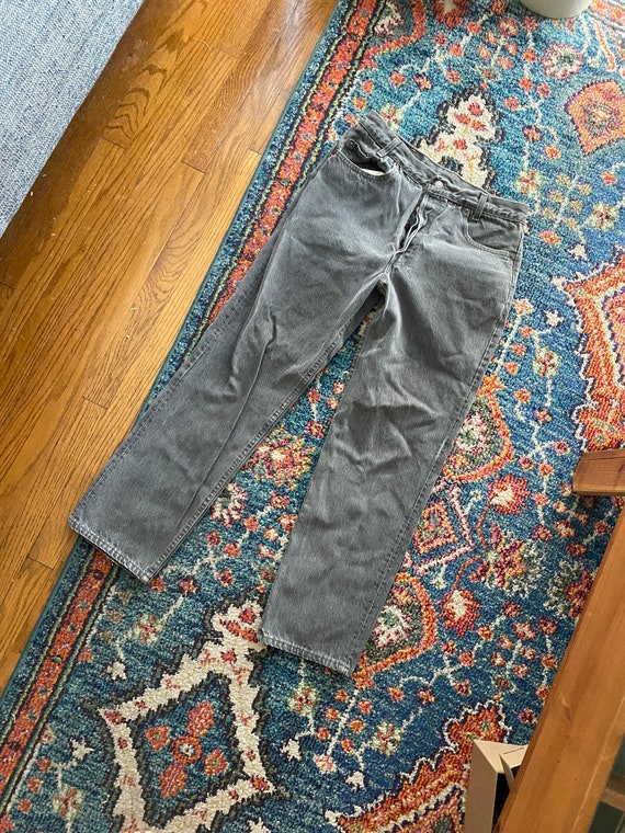 Vintage Levis 701 / Washed Grey / Button Fly / Mad