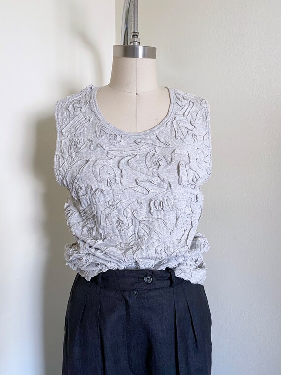 Vintage Comme Des Garcons Shirt,  Knit Tank, Abst… - image 1