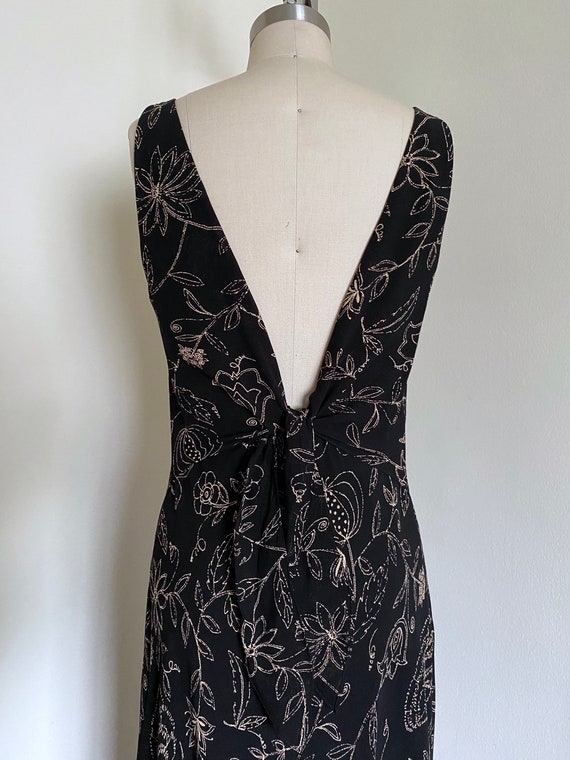 Vintage Slip Dress, Floral Pattern, Bias Cut Dress - image 6