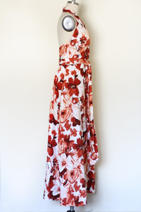 Vintage 70's Cotton Dress, Floral Printed Cotton … - image 8