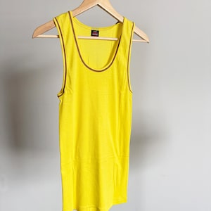 Vintage 80&#39;s Yellow Tank Top