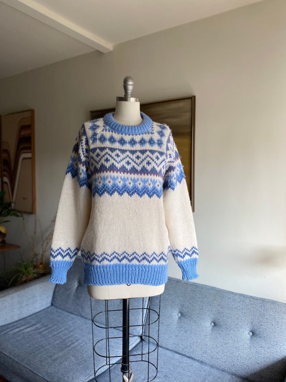 Vintage Norlaender Sweater, Oversized Wool Sweater