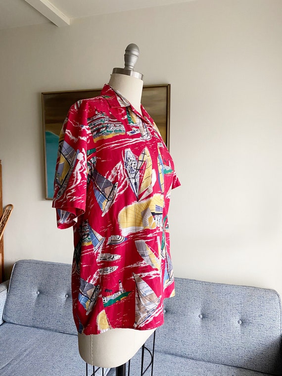 Vintage Cotton Hawaiian Shirt, Reyn Spooner, Vaca… - image 2