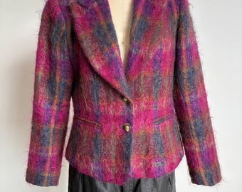 Vintage 80's Mohair Blazer Jacket