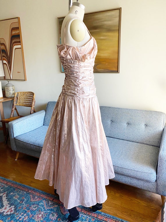 Vintage Metallic Pink Party Dress, Junior Dress, … - image 6