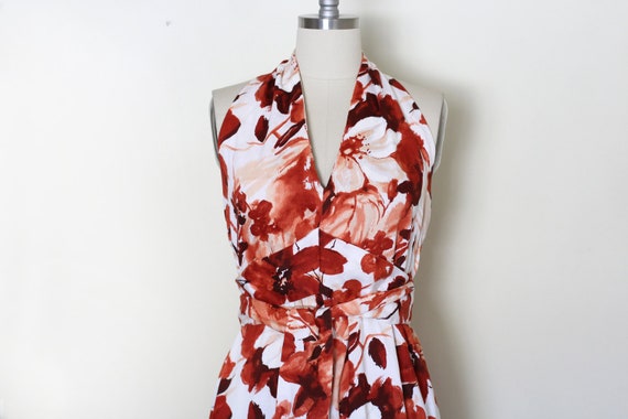 Vintage 70's Cotton Dress, Floral Printed Cotton … - image 5
