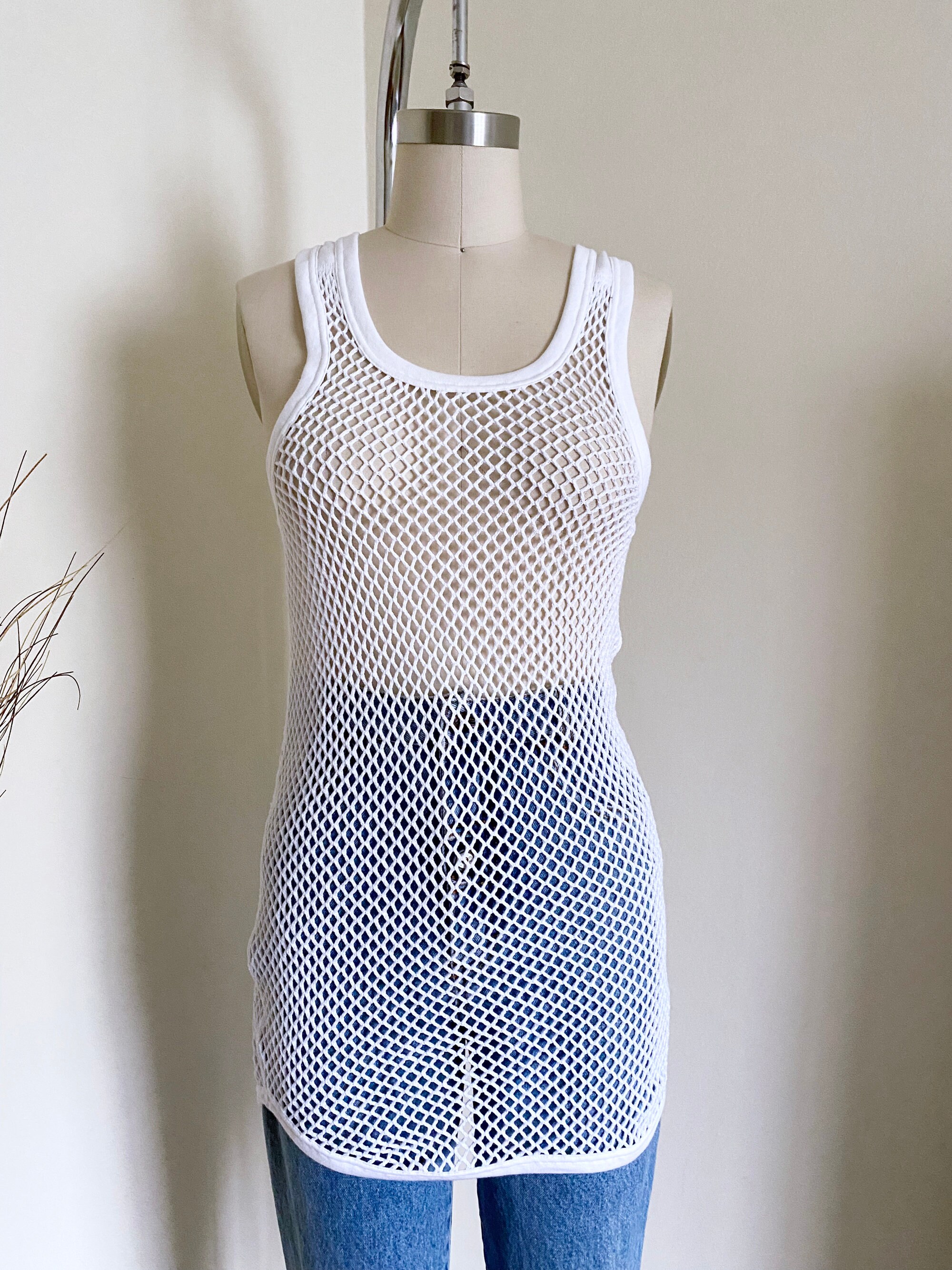 90s Mesh Tank Top - Etsy