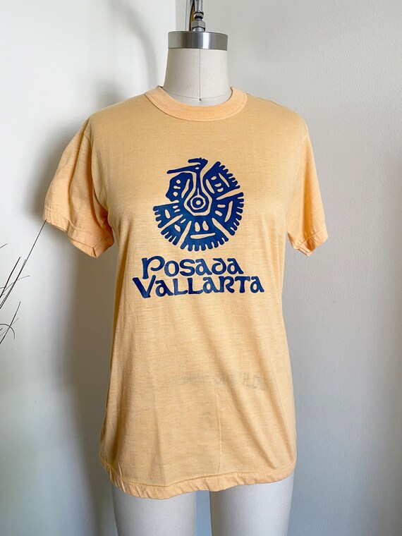 Vintage Novelty T Shirt, Posada Vallarta, S M - image 5