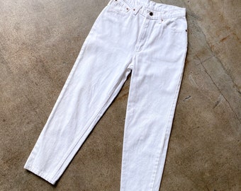 Vintage Levis 13501, White Denim, Made in the USA, Vintage Denim, 27" waist