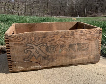 Vintage Acme Brewery Wood Beer Crate - San Francisco Collectible