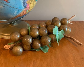 Mid Century Gold Lucite Grapes Cluster