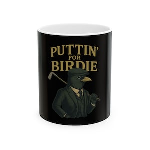 Keramikbecher mit Golf-Thema - Perfektes Geschenk für Golf-Liebhaber, Kaffeebecher, Birdie-Humor, Golfzubehör, Sportgeschenke