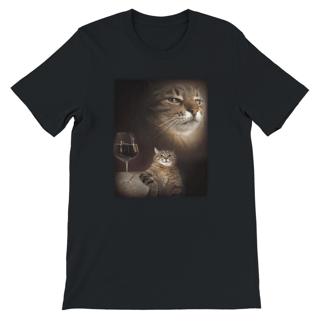 Funny Cat T-shirt - Classy Cat Meme Graphic Tee - Animal Shirt - Ironic ...