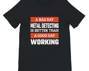 Metalldetekterande t-shirt: Detektorgåva för skattjägare