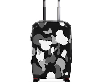 Black & White Camo Suitcase