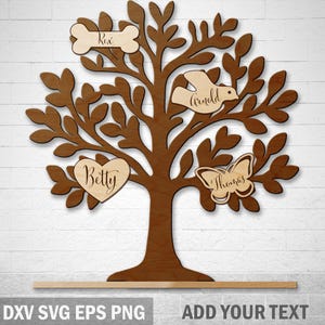 Support d'arbre généalogique, fichiers laser d'arbre généalogique, découpe laser d'arbre généalogique, conception d'arbre de noms de famille, mon arbre généalogique, découpe laser SVG familiale, découpe laser