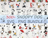 300+ Cute Dog Svg Bundle, Snoopyy, Charliee Brown Svg, Clipart, Cricut, Silhouette, Comic Dog Inspired Clipart Digital Download