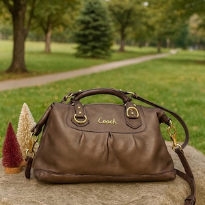 Classic Coach Ashley Satchel F15445 Bag - Authentic – Black Lining