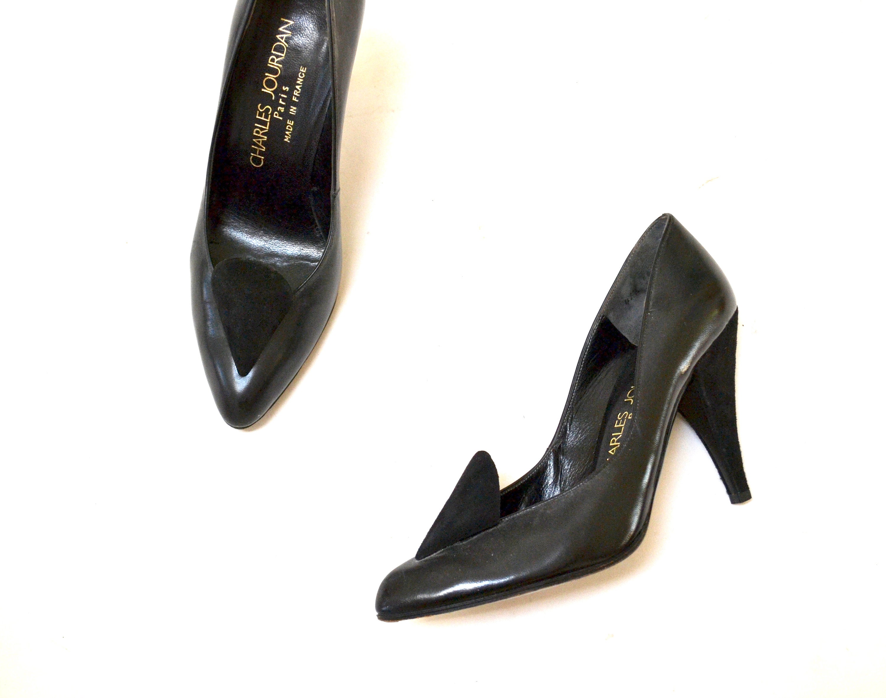 80s Vintage High Heels Size 5 1/2 Black High Heel Pumps by - Etsy