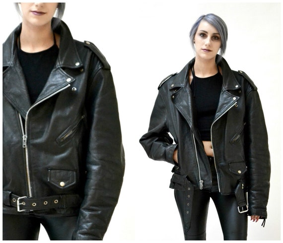 etsy leather biker jacket