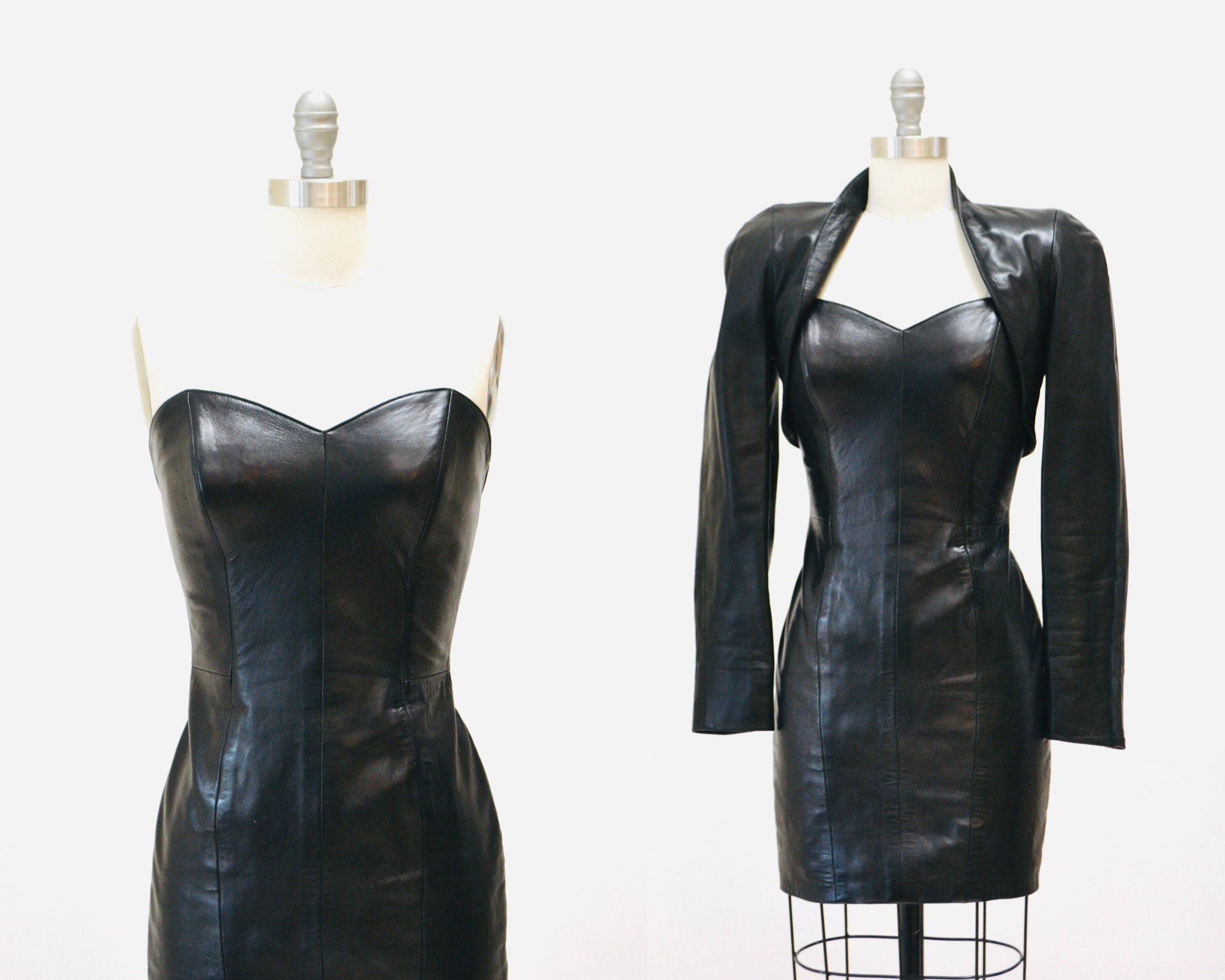 leather dress very