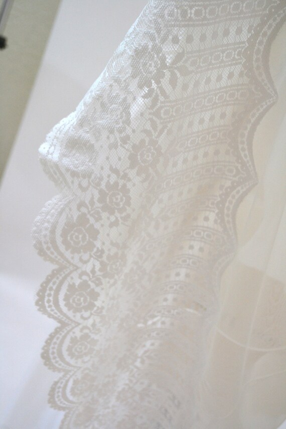 Vintage Peignoir Robe Medium Lace White Ivory Wed… - image 7