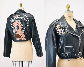Indian Motorcycle Betty Boop デニム W28 Betty Boop Women's Large Denim Jacket Motorcycle 2008 King
